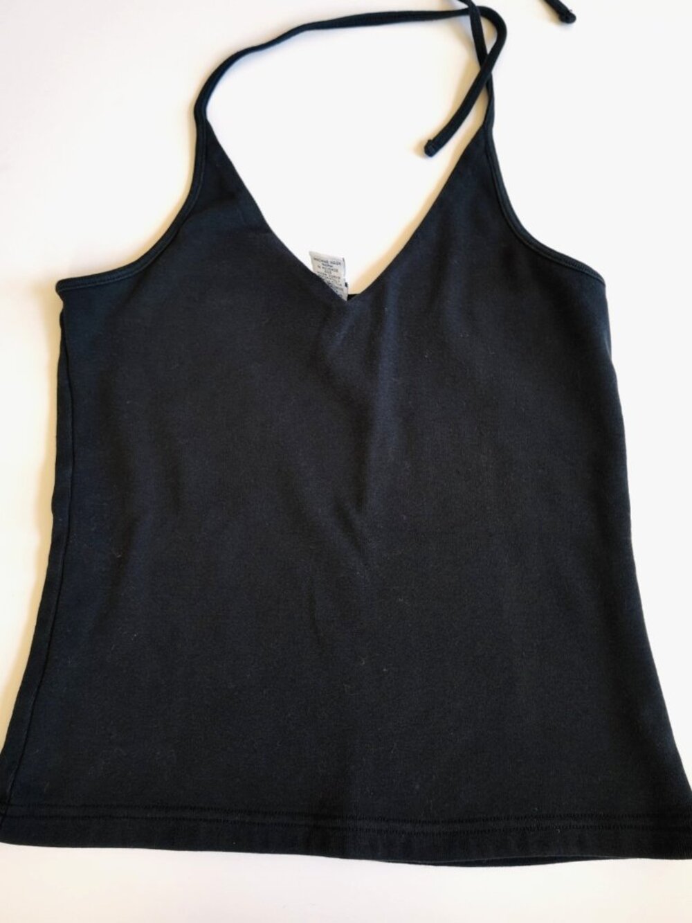 Vintage 2001 GAP black tie back tank top with rhinestones Size S